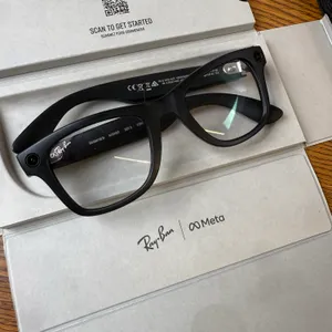 RayBan Meta Glasses, Anker Headset, Sokoo Solar Charger