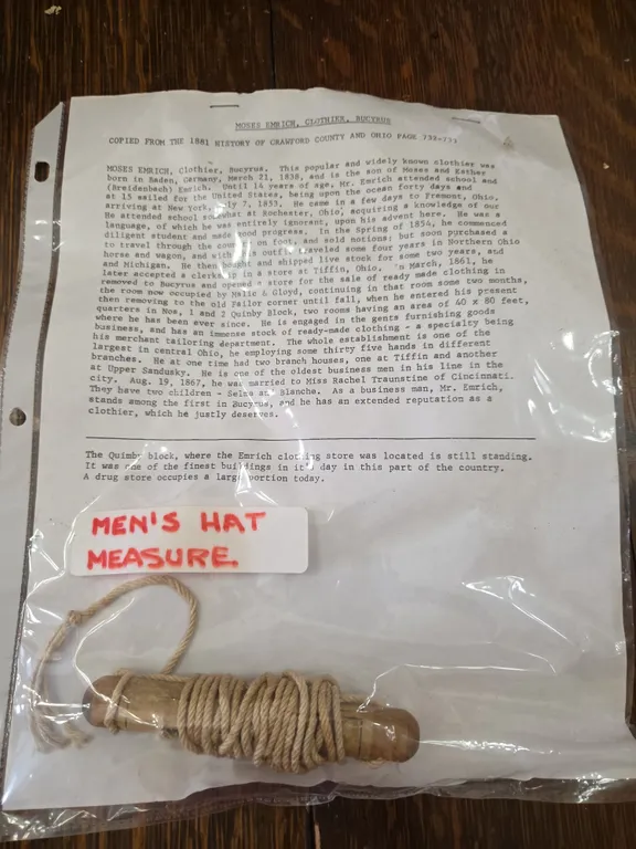 Men's hat measurer