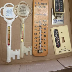 Advertising thermometers