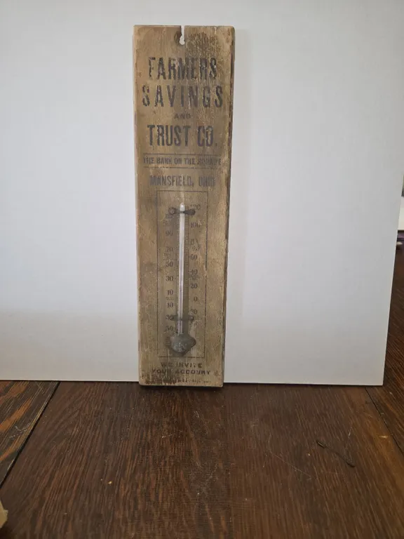 Wooden Farmers therometers