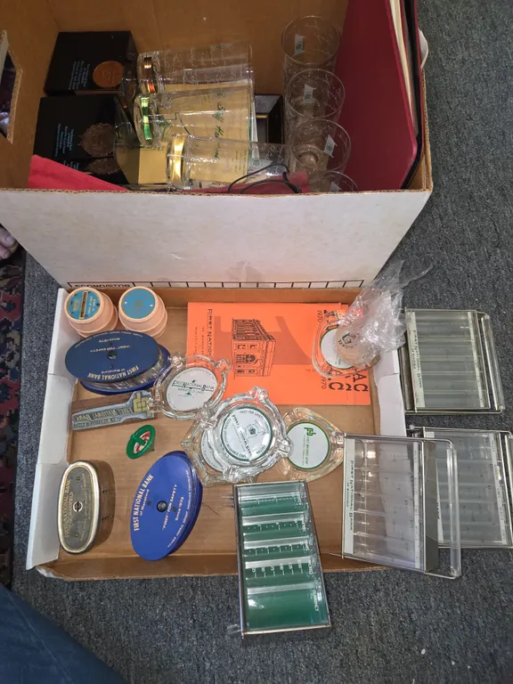 First National Bank items, mansfield ohio