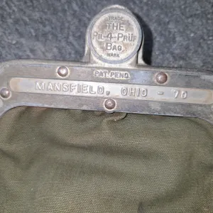 RARE Mansfield saving bank bag with key...VERY COOL