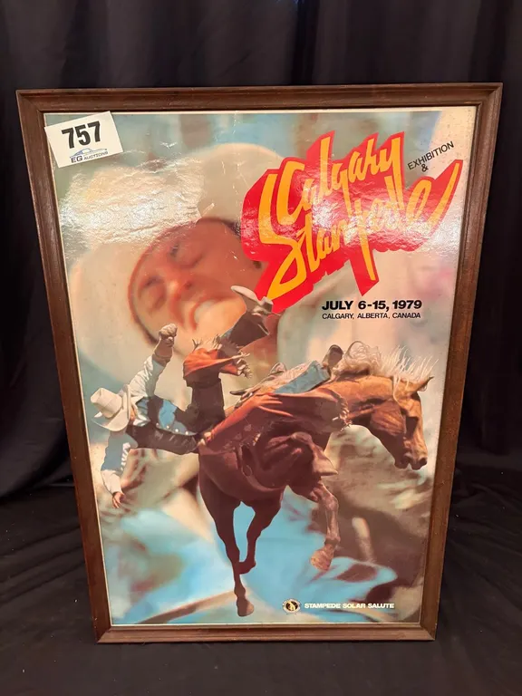 1979 FRAMED CALGARY STAMPEDE POSTER