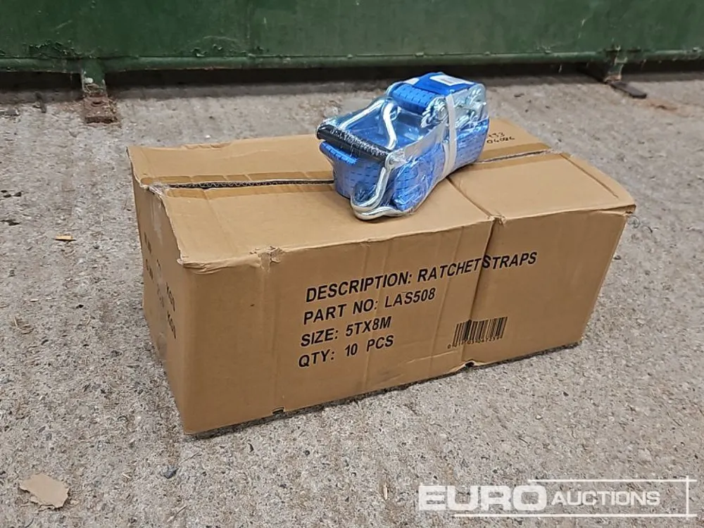Unused 5T x 8m Rachet Straps (10 of)