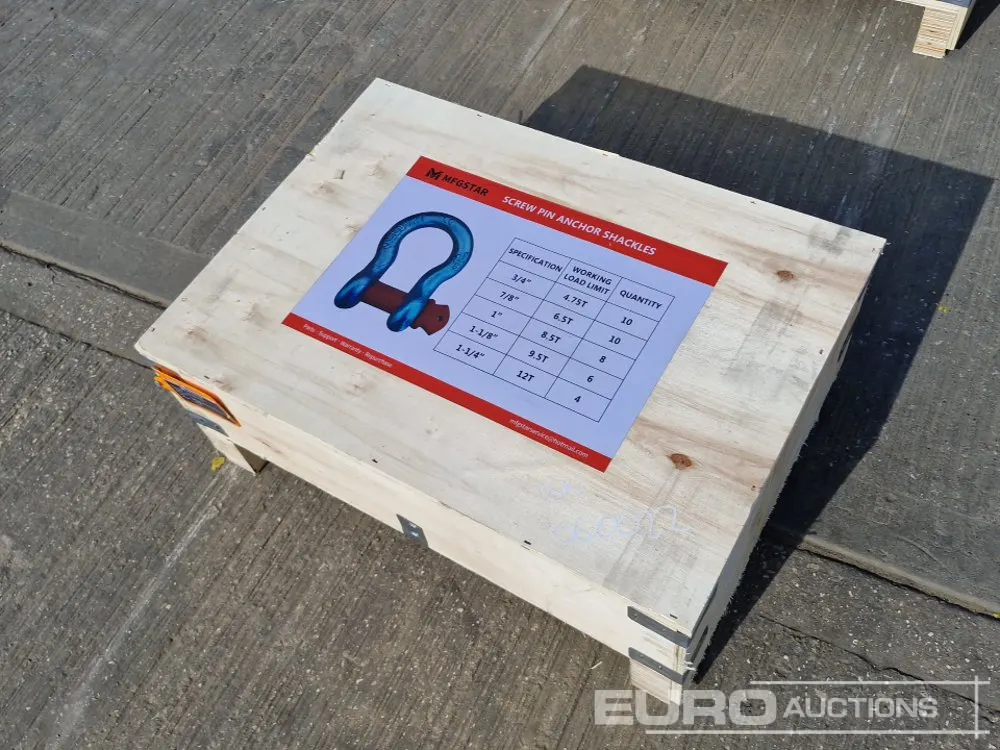 Unused 2026 MFGSTAR Screw Pin Anchor Shackles