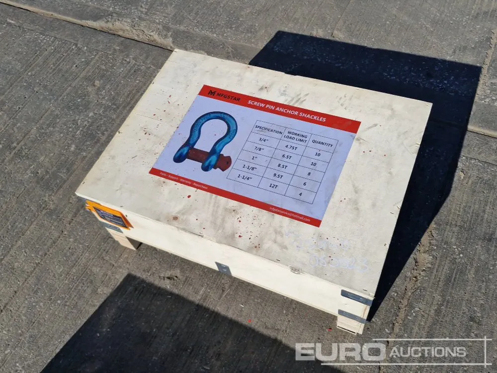 Unused 2026 MFGSTAR Screw Pin Anchor Shackles