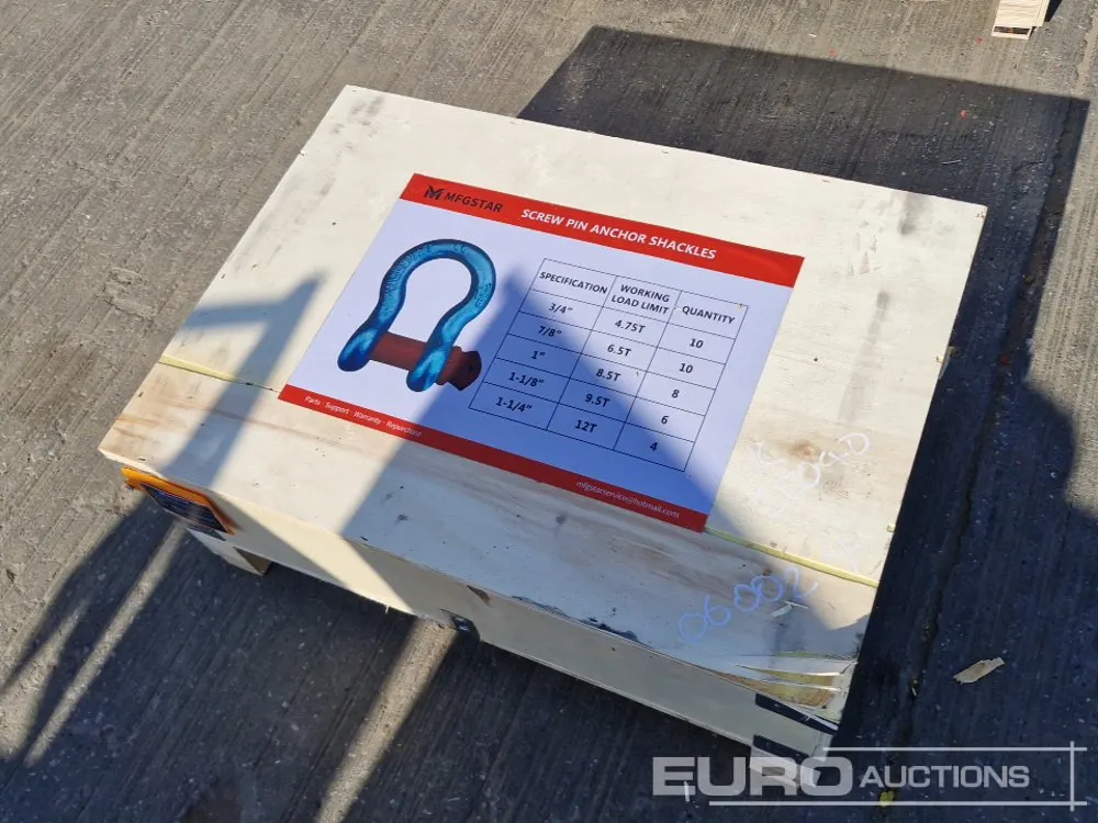 Unused 2026 MFGSTAR Screw Pin Anchor Shackles