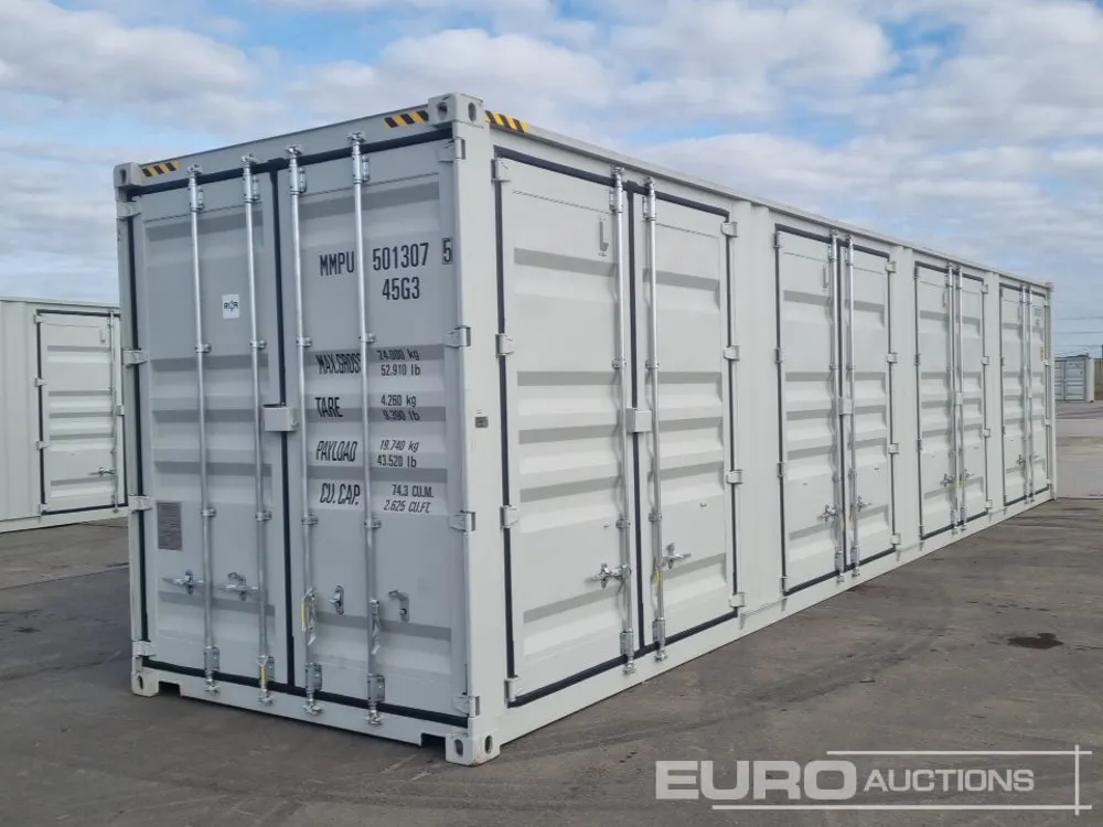2026 40' x 8' Container, 4 Side Doors, End Door (Cannot Be Reconsigned)