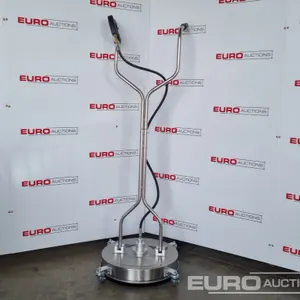 Unused Boss 20" Stainless Steel Pedestrian Surface Cleaner, 280bar, 3 Nozzle Rotary Arm (Max Temp. 82 Degrees) 