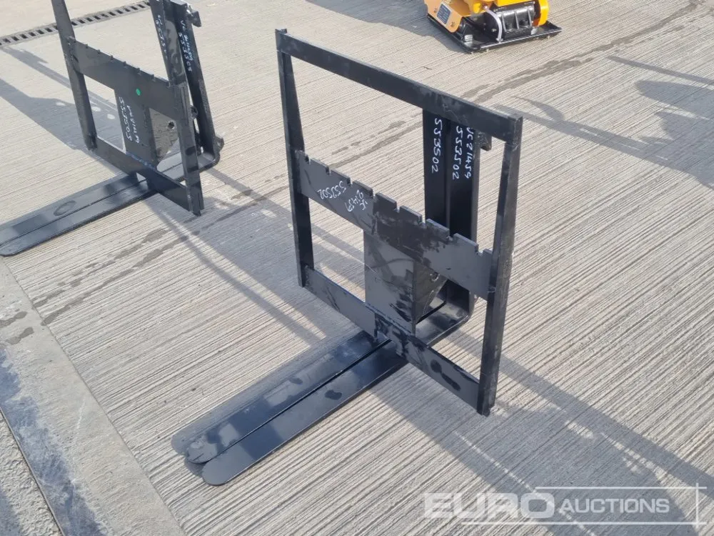 Unused 2026 Captok Fork Frame & Forks 25mm Pin to suit Mini Excavator