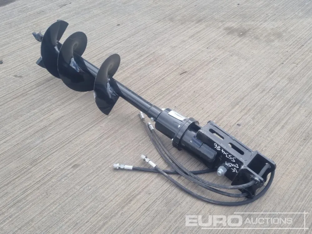 Unused 2026 Captok Hydraulic Auger Drive, 300mm Flight 25mm Pin to suit Mini Excavator