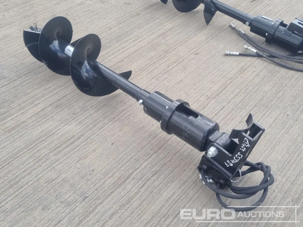 Unused 2026 Captok Hydraulic Auger Drive, 300mm Flight 25mm Pin to suit Mini Excavator