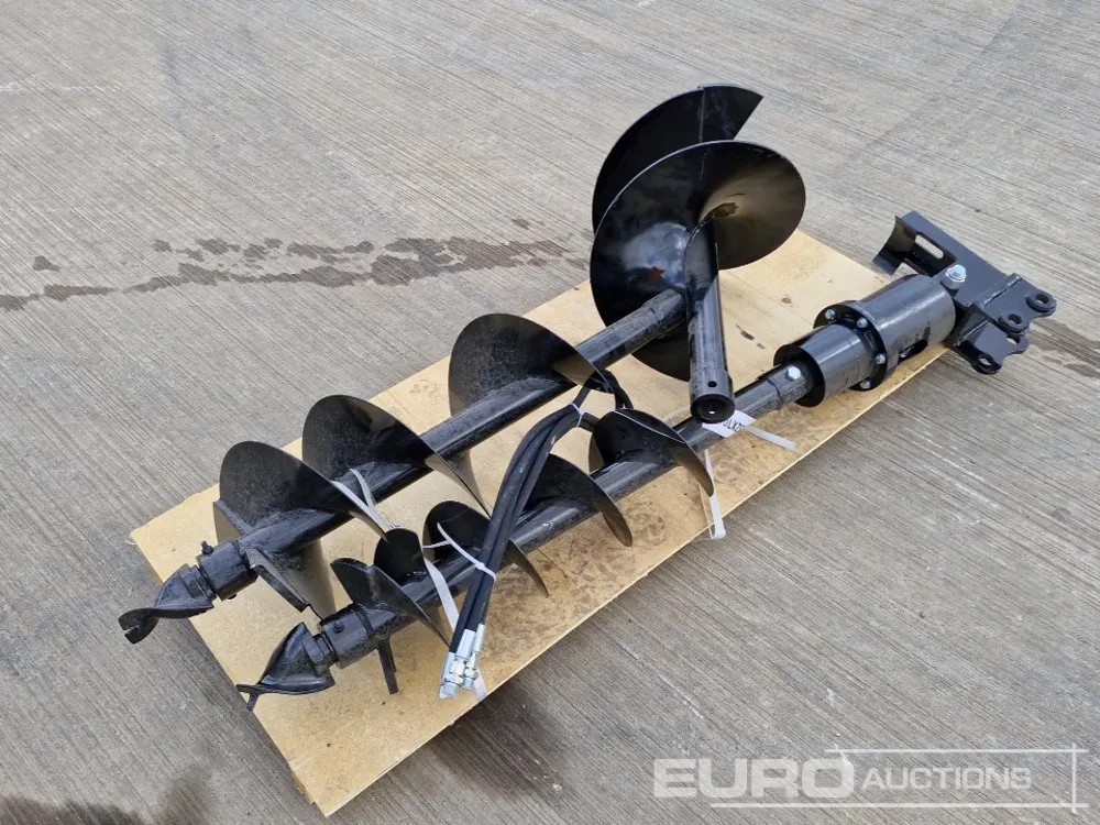 Unused 2026 Captok Hydraulic Auger Drive, 400mm, 300mm & 200mm Flight 25mm Pin to suit Mini Excavator