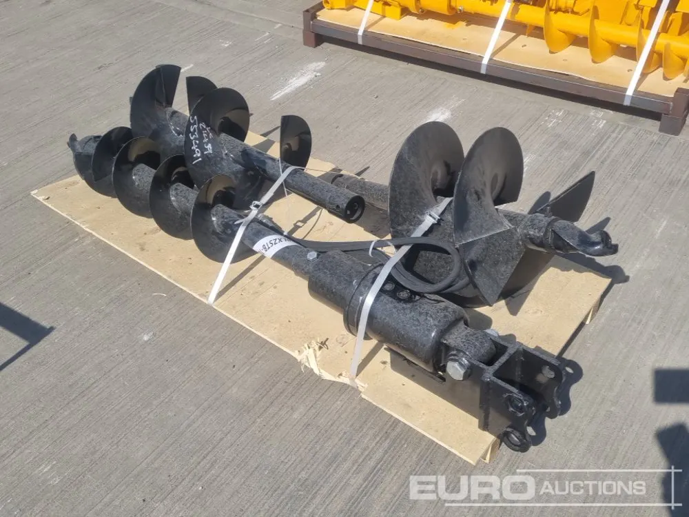 Unused 2026 Captok Hydraulic Auger Drive, 400mm, 300mm & 200mm Flight 25mm Pin to suit Mini Excavator