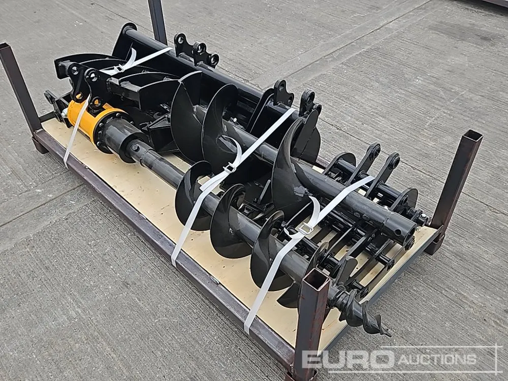 Unused 2026 Captok 20" Rake, Ripper, 5 Finger Manual Grab, Hydraulic Auger Drive, 300mm & 200mm Flight, QH, 32" Ditching, 8" Digging Bucket 25mm Pin t