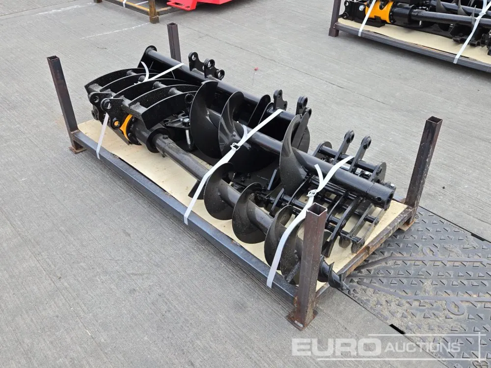 Unused 2026 Captok 20" Rake, Ripper, 5 Finger Manual Grab, Hydraulic Auger Drive, 300mm & 200mm Flight, QH, 32" Ditching, 8" Digging Bucket 25mm Pin t