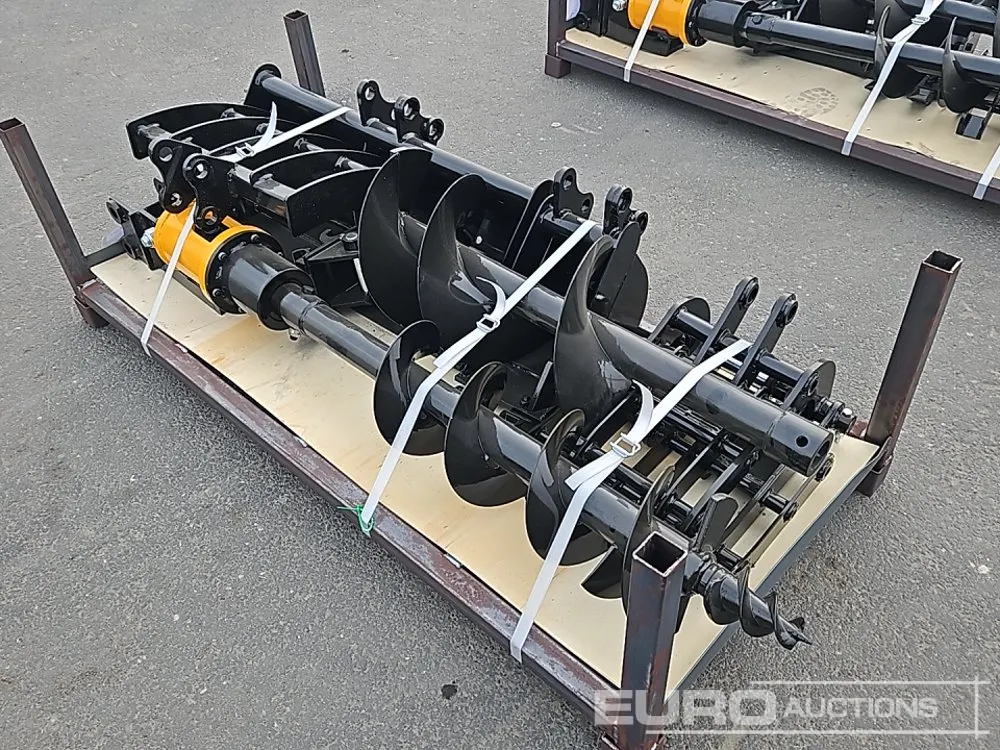 Unused 2026 Captok 20" Rake, Ripper, 5 Finger Manual Grab, Hydraulic Auger Drive, 300mm & 200mm Flight, QH, 32" Ditching, 8" Digging Bucket 25mm Pin t