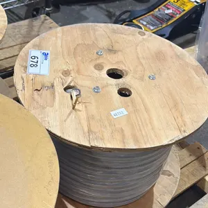 LARGE WOOD SPOOL OF SOUTHWIRE TELCOFLEX IV CENTRAL OFFICE POWER CABLE