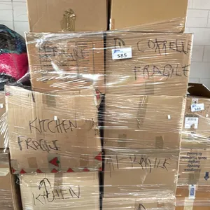 PALLET OF HOME ITEMS: KITCHENWARE, GLASSWARE, VHS TAPES & MORE *MUST TAKE ALL*