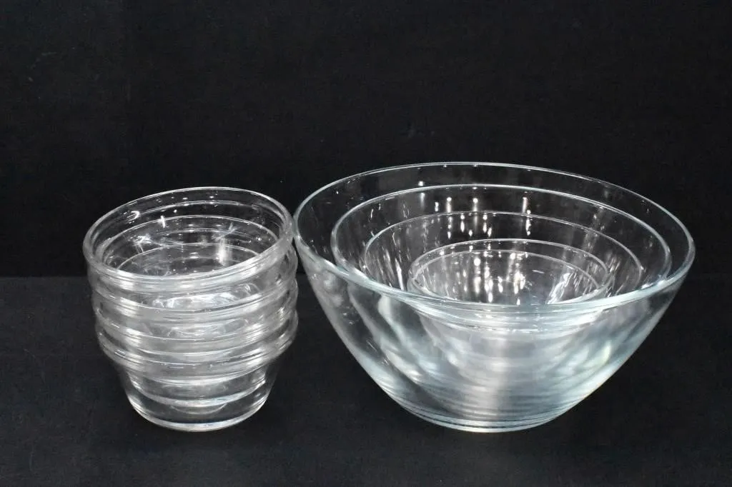 GLASS NESTING BOWL & SAUCE BOWLS