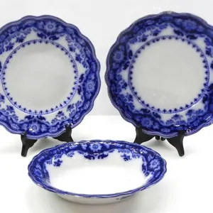 MYOTT & SON "CRUMLIN" FLOW BLUE