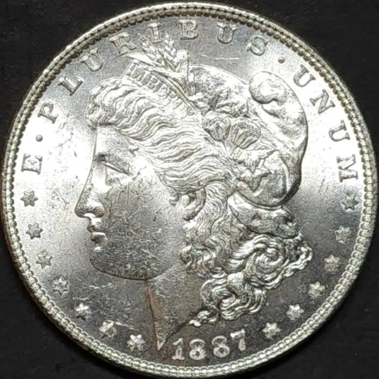 1887 Morgan Silver Dollar Gem BU
