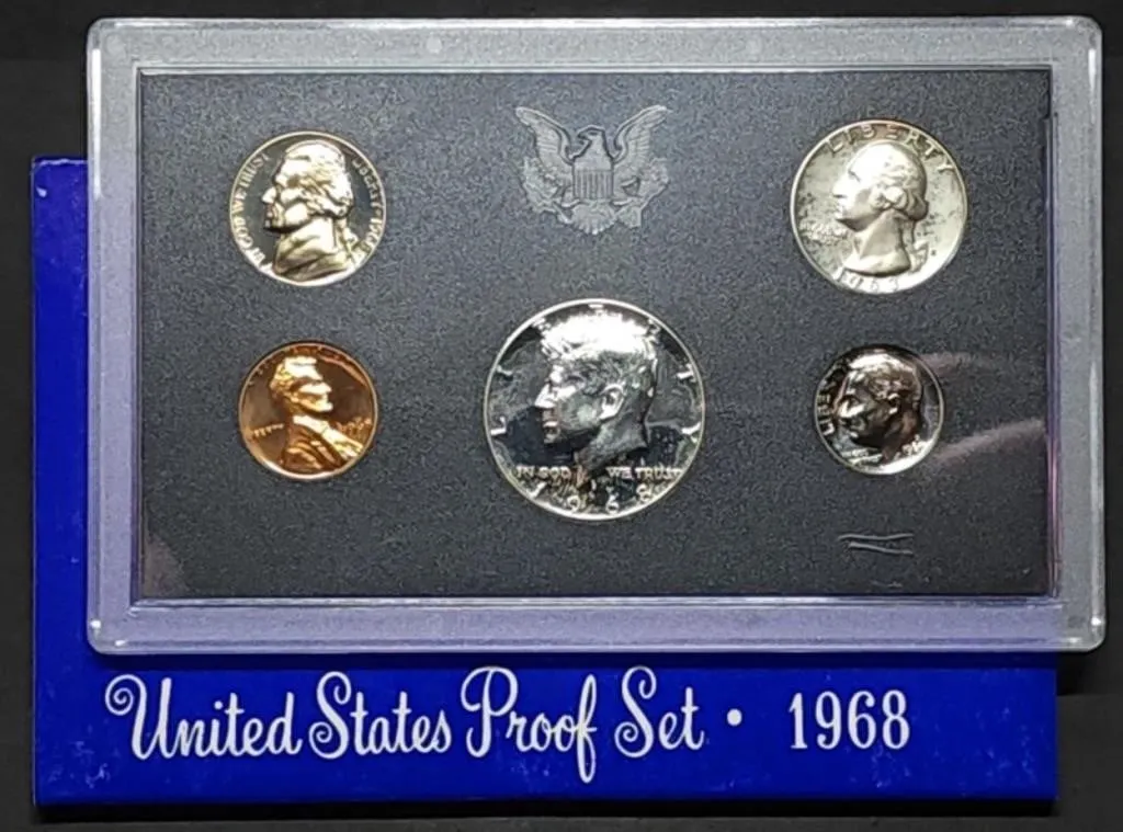 1968 US Mint Proof Set w/ Silver Kennedy