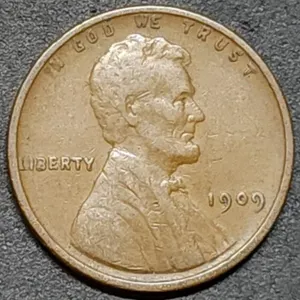 1909 VDB Lincoln Wheat Cent High Grade