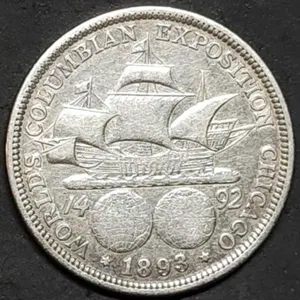 1893 Columbian Exposition Silver Half Dollar
