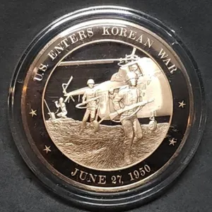 Franklin Mint 45mm Bronze US History Medal 1950