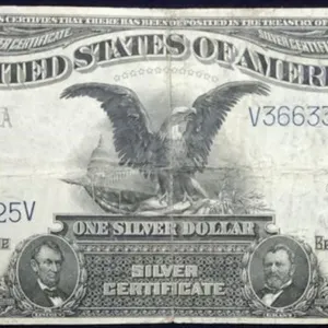 1899 $1 Black Eagle Silver Certificate VF Nice