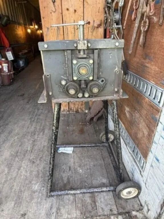 Homemade Heavy Duty 8" Tire Bender on Stand