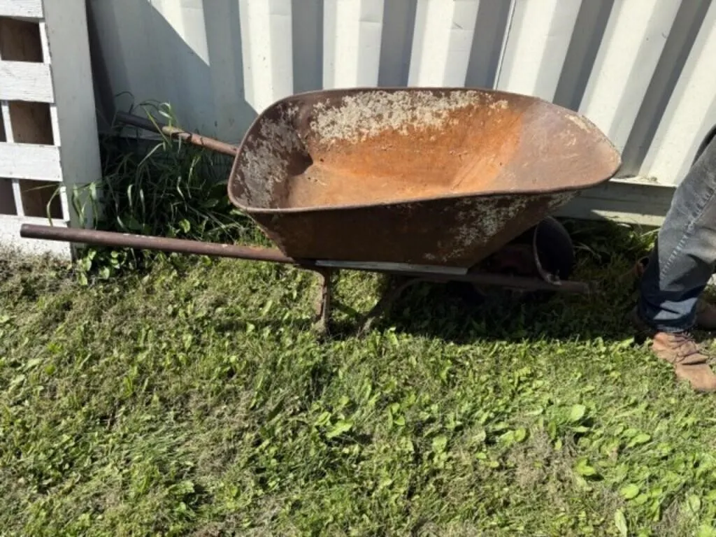 Older Metal Wheelbarrow