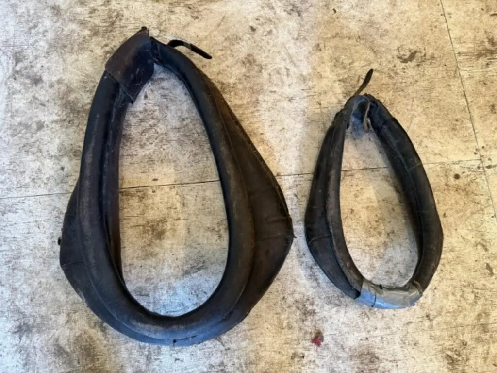 23" Leather Horse Collar & 16" Leather Collar