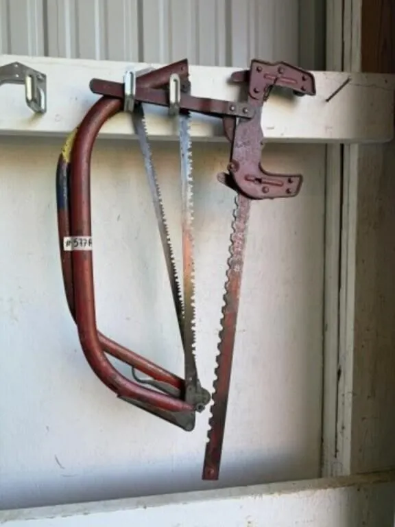 2 Buck Saws, Fence Stretcher, Fencing Pliers and