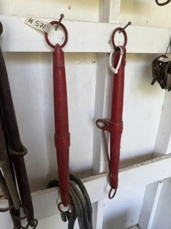 2 Wooden Clip-On Twin Neck Yokes