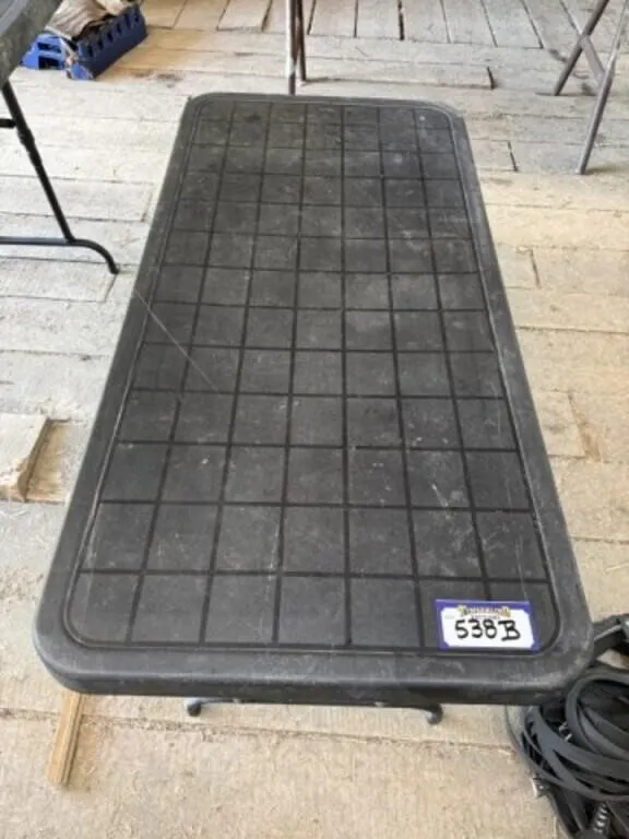 Black Plastic Foldable Table - 4' Long