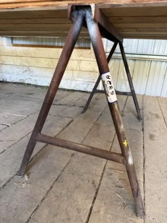 2 Steel Saw Horses (28 1/2" Tall)