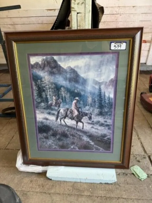 Framed Jack Terry Print (35"W x 42"H)