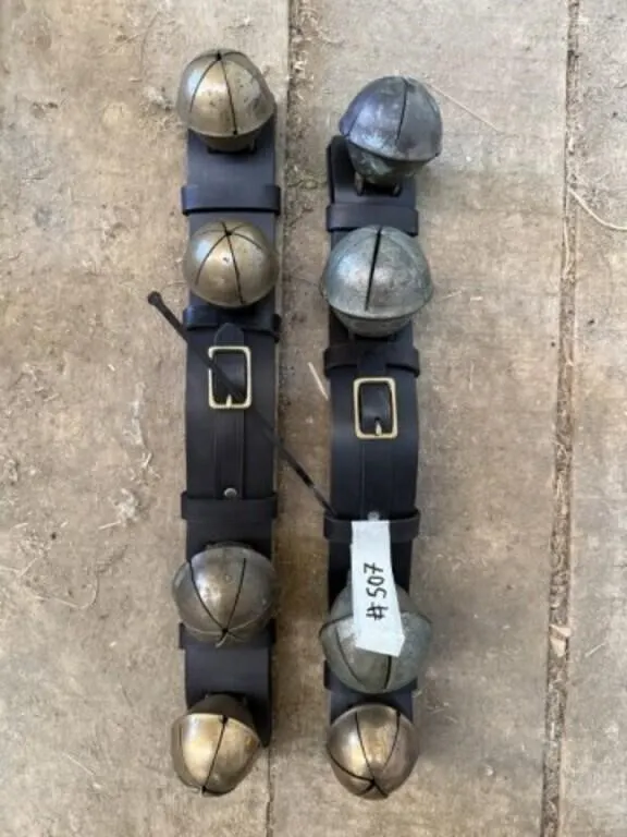 Set of Brass Bells on New Straps (2 pcs)