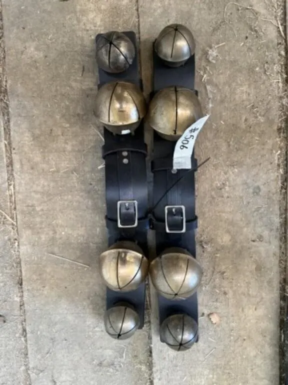 Set of Brass Bells on New Straps (2 pcs)