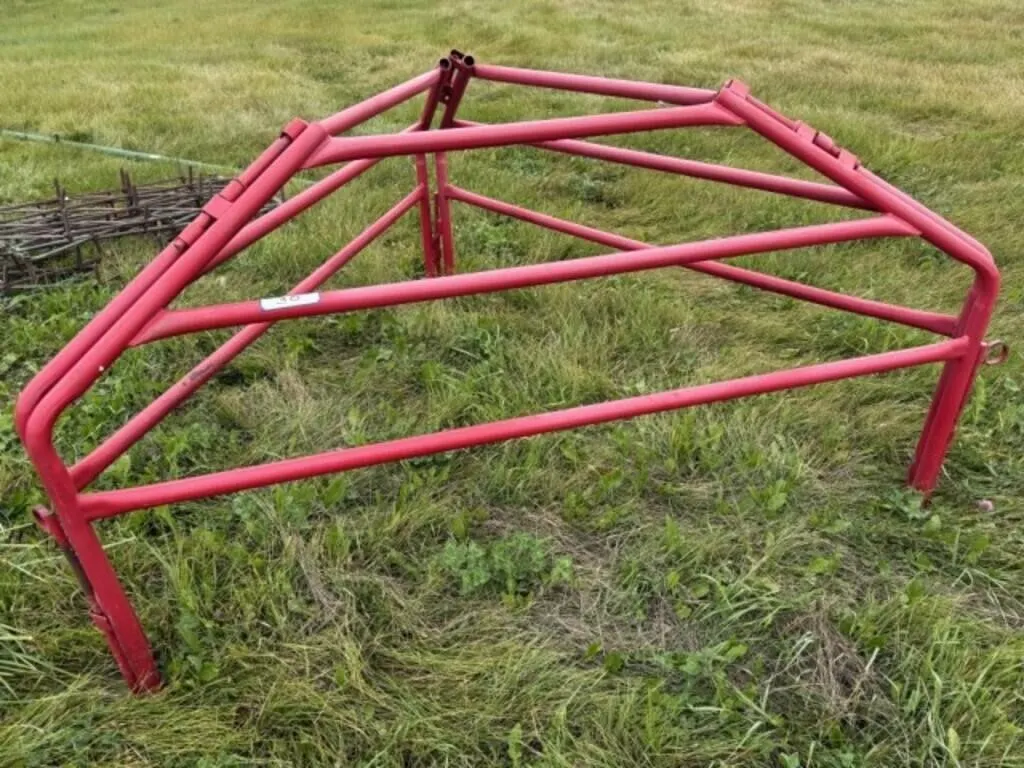 3 Piece Red Fence Panels