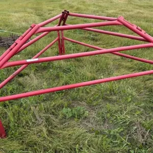 3 Piece Red Fence Panels