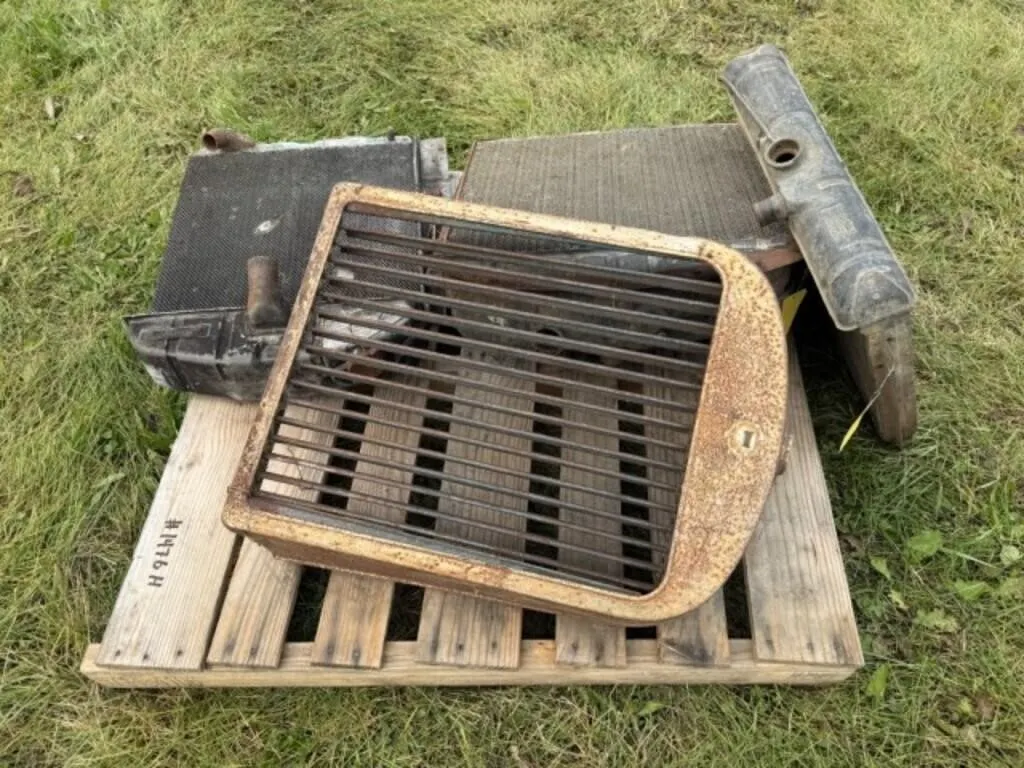 Pallet c/w 3 Radiators and 1 Front