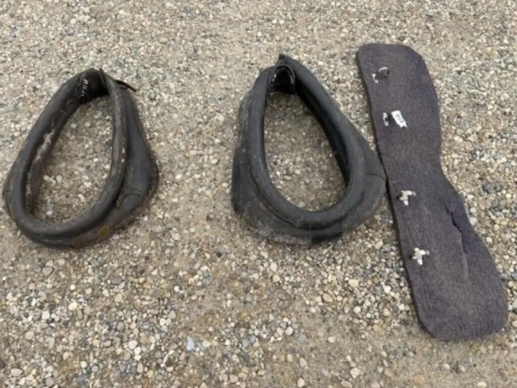 2 - 20" Horse Collars and 1 - Sweat Pad
