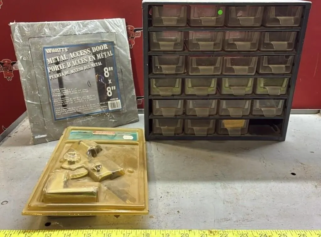 Hardware Organizer, Metal Door & Drill Bit