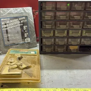 Hardware Organizer, Metal Door & Drill Bit
