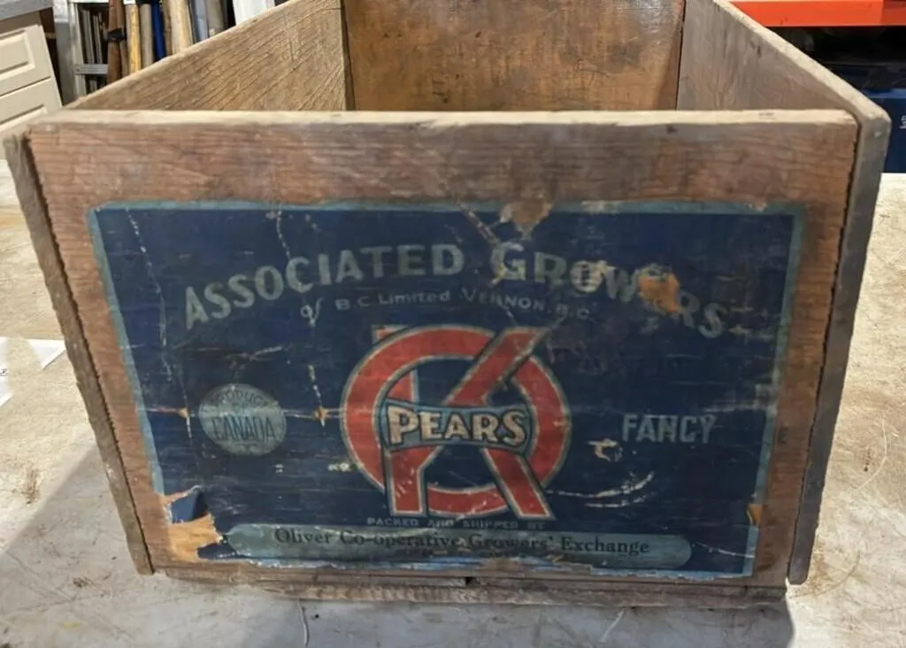 Vintage Wooden Fruit Crate.