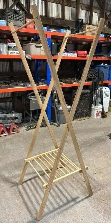 Wooden Clothes Rack. Needs Help.