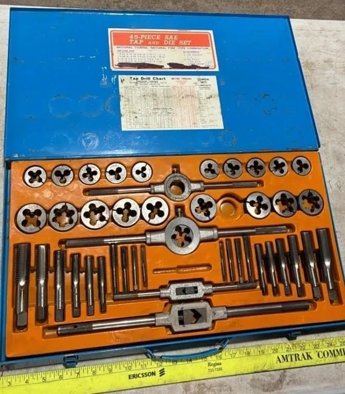 45 Piece Tap & Die Set.